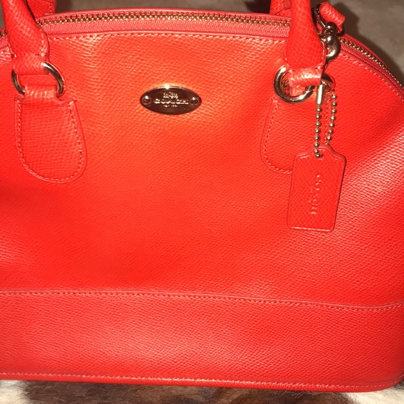 Red Coach Shoulder Bag-Purchased in store - Picture 2 of 7